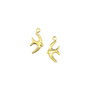 Charm randunica, placat cu aur, 12x6 mm (cod 9-389)