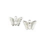 Charm fluturas, placat cu argint, 9x13 mm (cod 9-390)