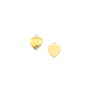 Charm inimioara, placat cu aur, 6,5x5,5 mm (cod 9-392)