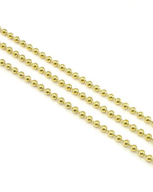 Lant otel, finisaj auriu, cu bile de 2,4 mm (cod 16-12)