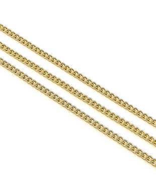 Lant otel, finisaj auriu, zale 2 mm (cod 16-14)