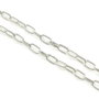 Lant otel placat cu argint, zale 9x5 mm (cod 16-15)