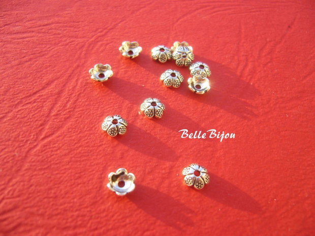 Capacele din argint 925 antichizat INDIA 2x6 mm