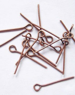 Ace cu bucla, cupru, 1.8cm (50buc)