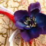 Anemona Violet Inchis - Martisor - Pandantiv