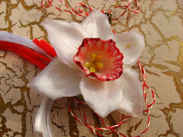 Narcisa Alba - Martisor - Pandantiv