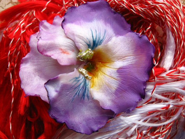 Panseluta Violet- Martisor - Pandantiv