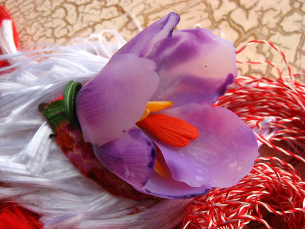 Brandusa Violet - Martisor - Brosa