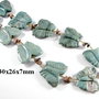 3324 - Pandantiv margele, jasp gravat, fluture, 30x26x7mm