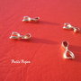 Agatatoare din argint .925 rodiat aprox 14x6x3 mm