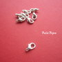 Inchizatoare lobster argintiu deschis 7x12 mm