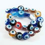 3335 - 25buc Margele sticla evil eye 16x16x9mm