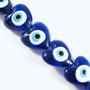 3334 - 2buc Margele sticla evil eye 20x20x11mm