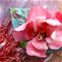 Floare roz de primavara - Martisor - Brosa Mare