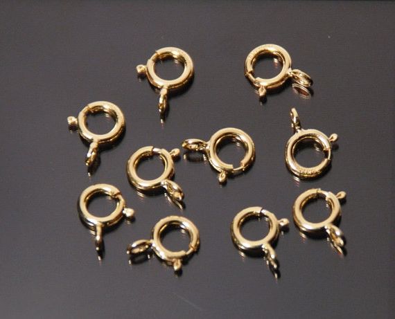 1b inchizatoare spring ring aurita 7mm (GPLAK 112)