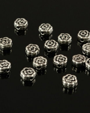 N769 Spacer argintiu antic 5x3mm