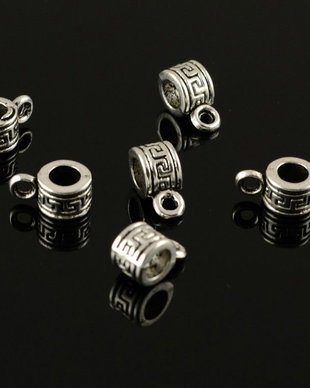 N770 Agatatoare pandantiv argintiu antic 10x5mm