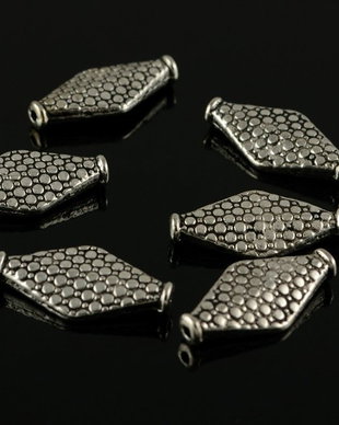 N773 Spacer argintiu antic 20x10mm
