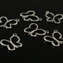 CA776 Charms fluturas argintiu antic 17x19mm