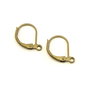 Tortite cercei tip leverback, finisaj bronz, 15 mm (cod 4-21)