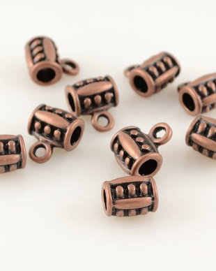 R780 Agatatoare pandantiv cupru antichizat 9x11mm