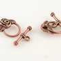 P783 Incuietoare toggle trandafir cupru antichizat 19x24mm