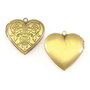 Pandantiv tip locket inima, finisaj bronz, 29x28,5 mm (cod 11-214)