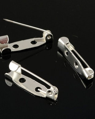 N802 Baza pentru brosa argintie 20x5mm