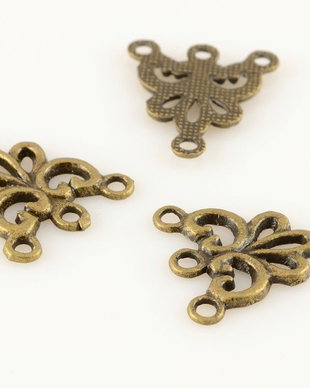 S808 Conector trei siruri bronz 19x16mm
