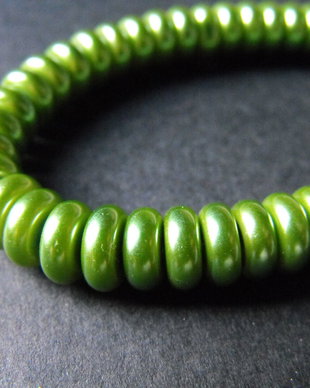 MARGELE PLASTIC VOPSITE VERDE - 8 X 3 MM