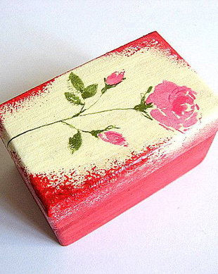 cutie lemn decorata 21414