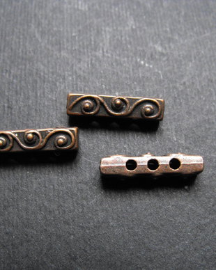 DISTANTIER CUPRU 3 ORIFICII - 18 X 4,5 MM