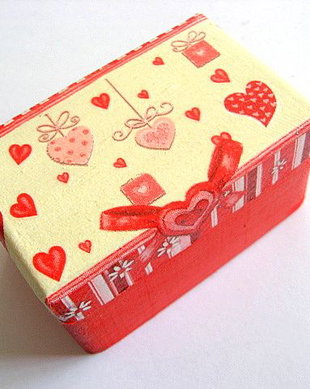 cutie lemn decorata 21352