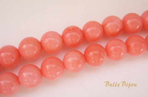 Coral roz-somon 5 mm