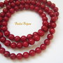 Coral 4 mm rosu inchis