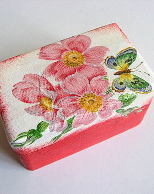 cutie lemn decorata 21417