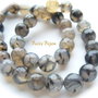 Agate dragon veins fatetate 8 mm