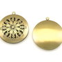 Pandantiv tip locket, finisaj bronz, 32 mm (cod 11-230)