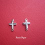 Link cruciulita din argint 925 rodiat 1.5x7.5x13 mm