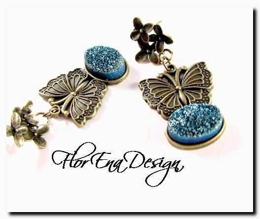 F0985 - Druzy butterfly - cercei REZERVAT A.V.