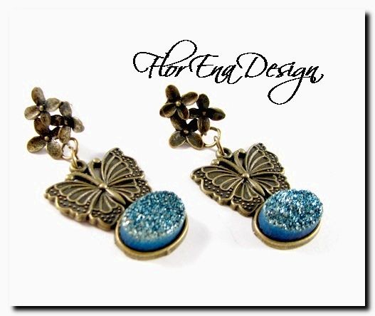 F0985 - Druzy butterfly - cercei REZERVAT A.V.