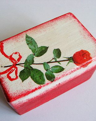 cutie lemn decorata 21418