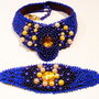 Set indigo &amp; auriu