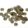 10b capace filigranate ,finisaj bronz 8mm (BZ0051)