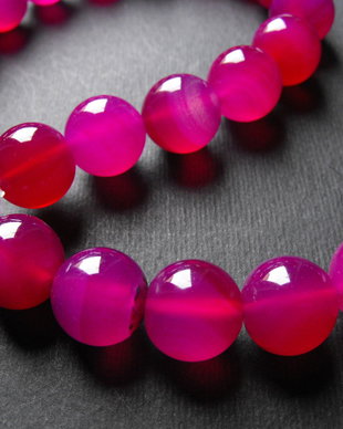 AGATE FUCSIA - 14 MM