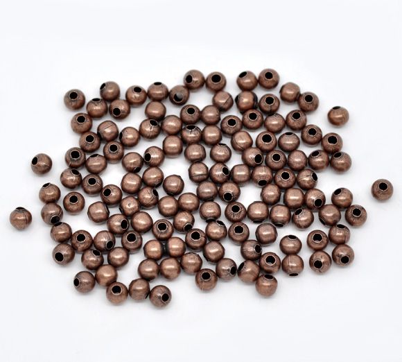 10b distantier sfera finisaj cupru 4mm (cu 17)