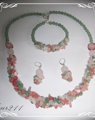 SET-AVENTURIN VERDE, CHERRY CUART SI CUART ROZ