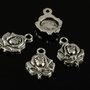 U827.2 Charms floare argintiu antic 20x14mm