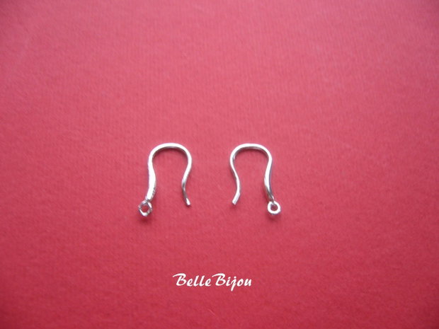 Model nou de tortite cercei cu o bucla de prindere din argint 925 rodiat 2x10x16 mm