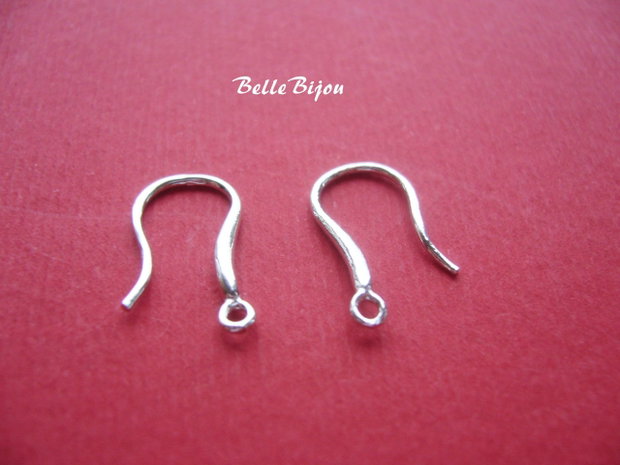 Model nou de tortite cercei cu o bucla de prindere din argint 925 rodiat 2x10x16 mm